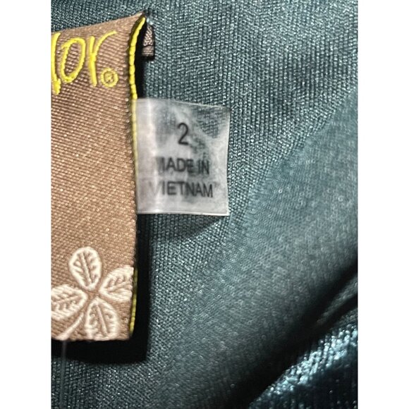 Taylor Womens Dark Green Velvet Maxi Dress Spaghetti Straps Size 2 Holiday Party - Picture 7 of 12